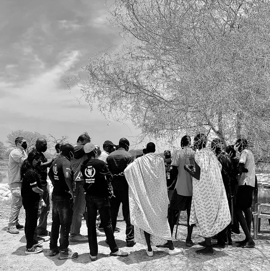 Congressional delegation meeting with local leaders in South Sudan